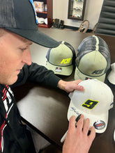 Load image into Gallery viewer, *AUTOGRAPHED* Puff 9 Embroidered Flexfit Hat - White