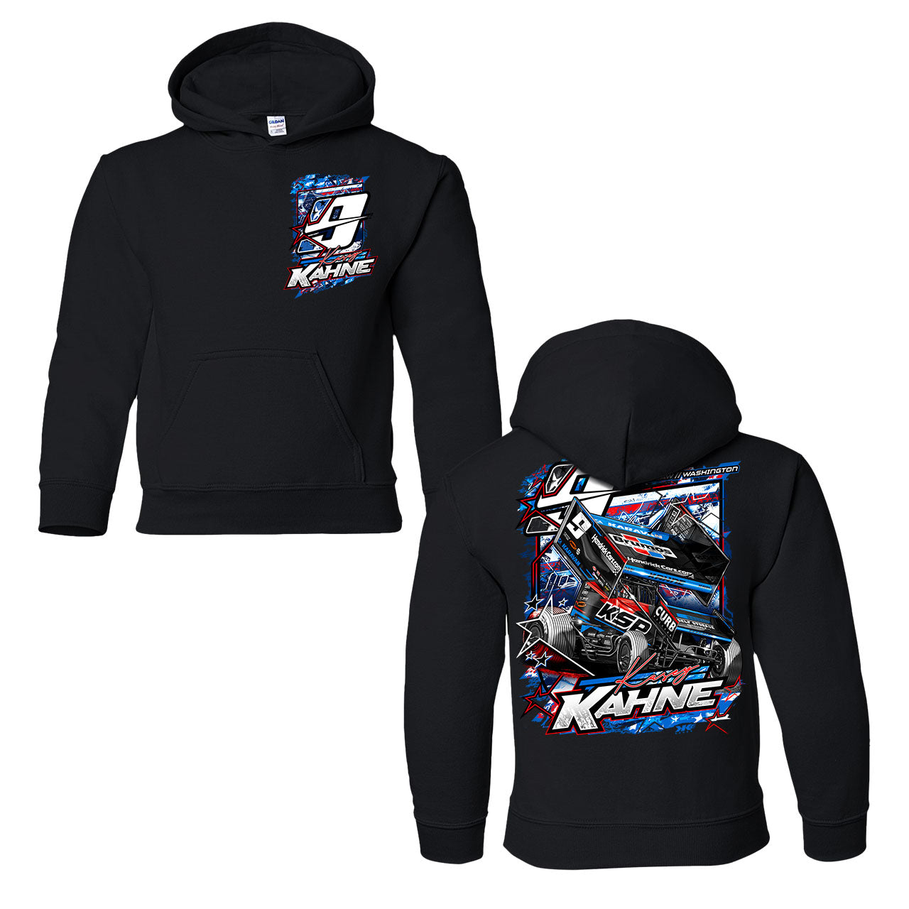 Liberty Nine Youth Hoodie - Black – Kasey Kahne
