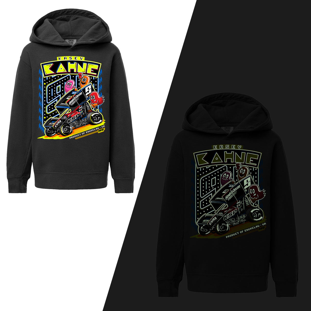 00's KRISVANASSCHE Hatman Hoodie アーカイブ K-Man Glow-in-the-Dark Hoodie - Black – Kasey Kahne
