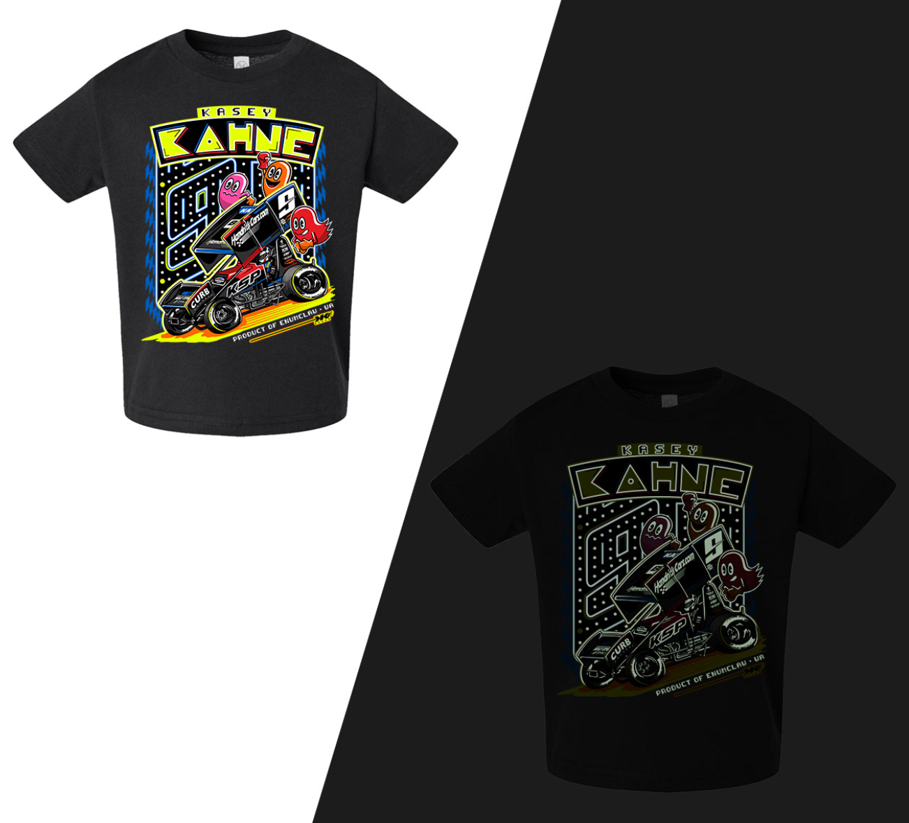 K-Man Glow-in-the-Dark Toddler T-Shirt - Black – Kasey Kahne
