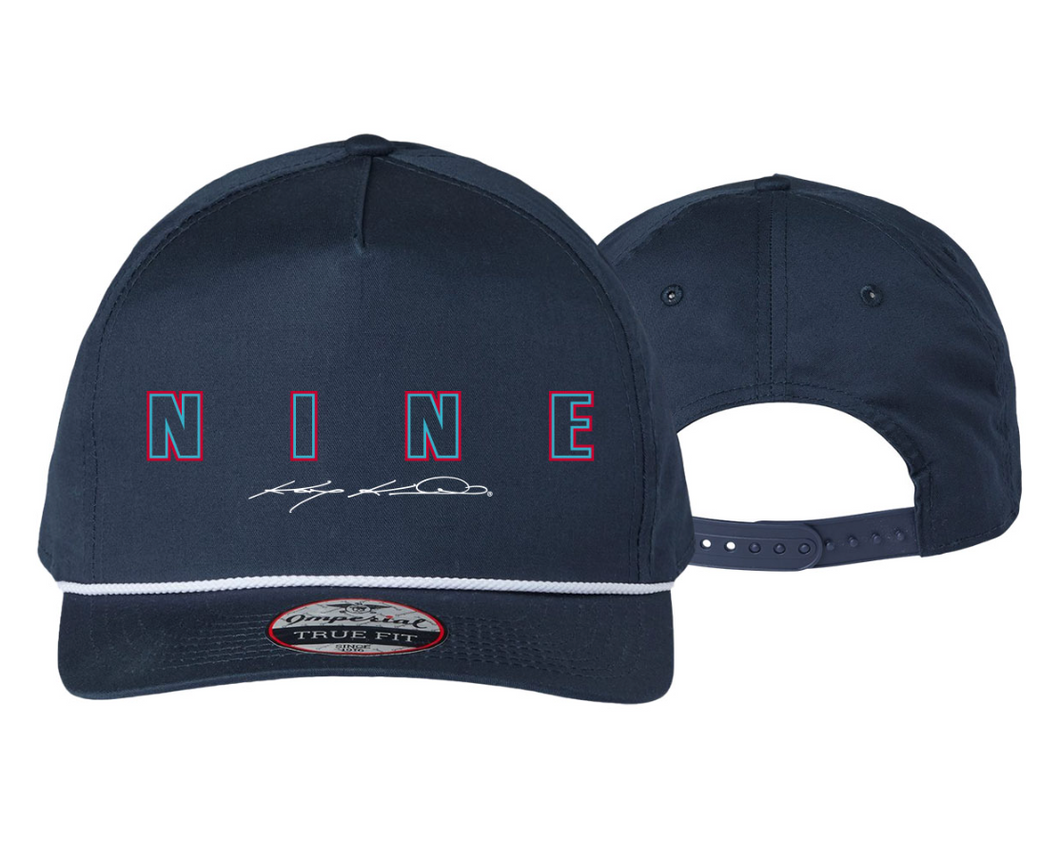 NINE Signature Rope Hat - Navy