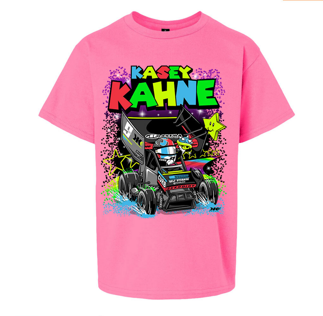 Kahne Kart 2.0 Youth T-Shirt - Hot Pink