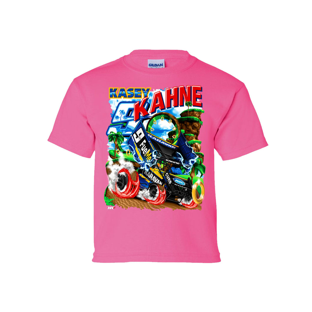 Kasey Kahne Blue Dash Kids T-Shirt - Hot Pink